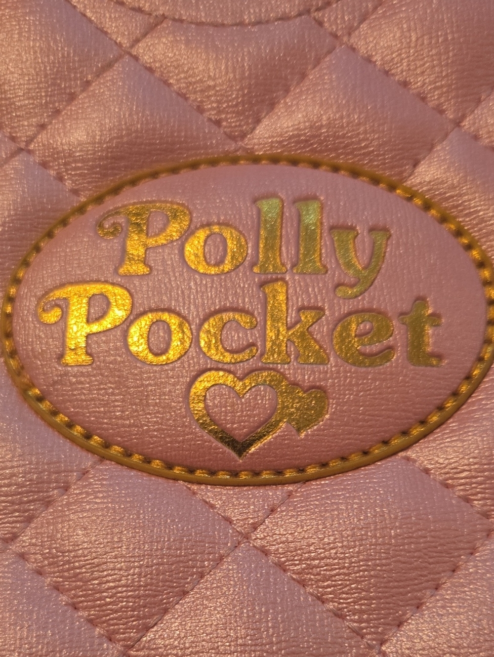 Hot Topic Polly Pocket Heart Purse & Wallet Matching Set Quilted Crossbody AS IS - Picture 10 of 16